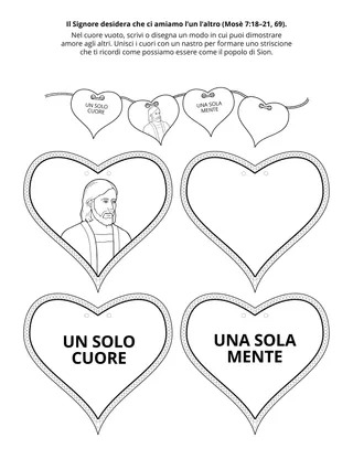 Pagina delle attività della Primaria: Dio vuole che ci amiamo gli uni gli altri