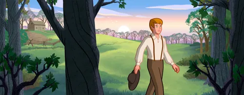 Joseph Smith walking into the woods near his home to pray.