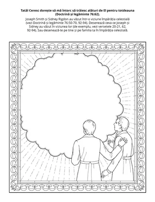 Pagină cu activități pentru copii.