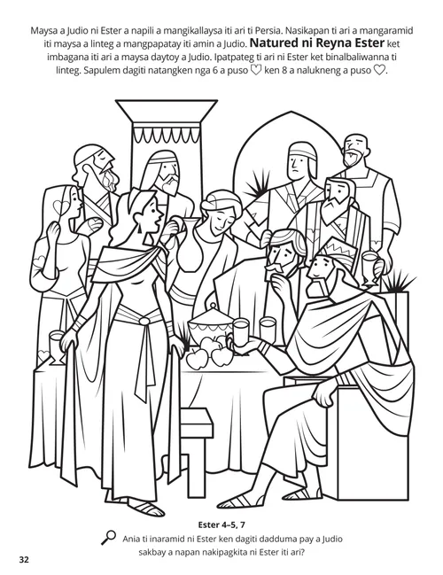 Esther coloring page