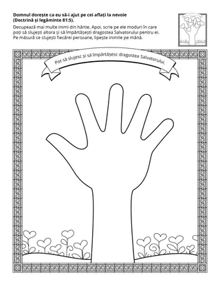 Pagină cu activități pentru copii.