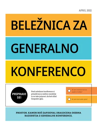 Beležnica za generalno konferenco