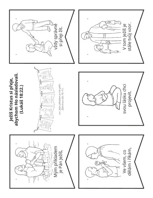 stránka s činnostmi: Mým příkladem je Pán Ježíš