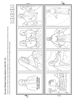 tegevusleht: ma saan Päästjat meeles pidada
