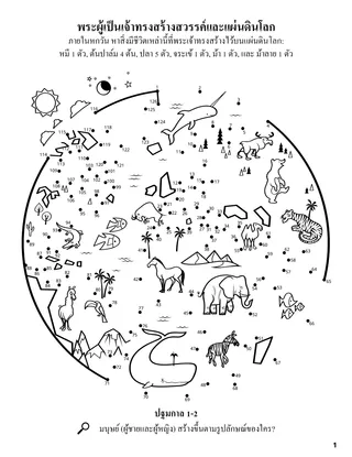 The Creation coloring page