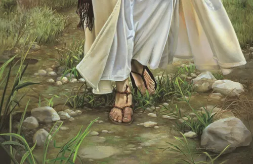 Jesus walking