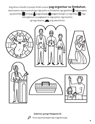 The Restored Church of Jesus Christ coloring page