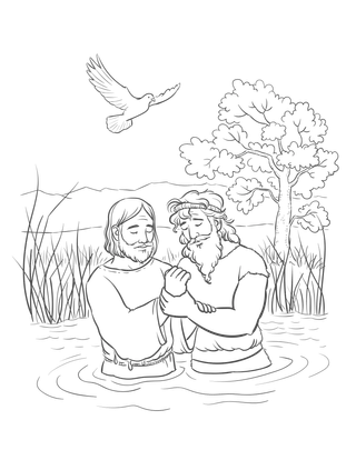 John baptizing Jesus