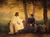 Christ with teen boy
