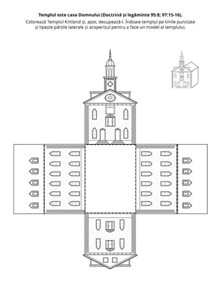 Pagină cu activități pentru copii.