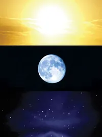 太陽，月亮，星星