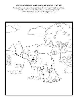 doe-pagina: Jezus Christus brengt vrede en vreugde