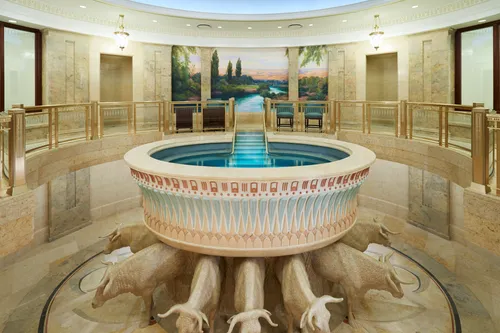 Phoenix Arizona Temple interior: Baptistry
