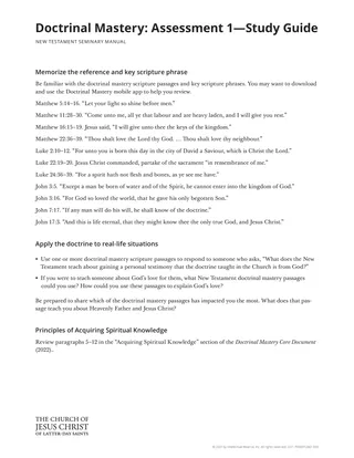 New Testament Seminary Teacher Manual - 2023