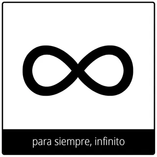símbolo del Evangelio de para siempre, infinito