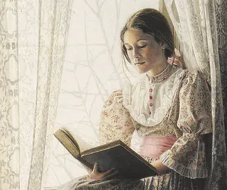 girl reading the scriptures