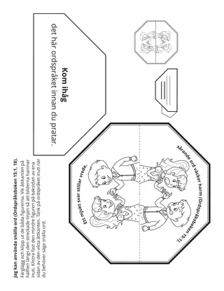 Primärs aktivitetssida: Jag kan använda snälla ord