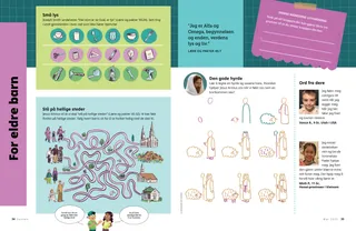 PDF-side med aktiviteter og sitater for eldre barn