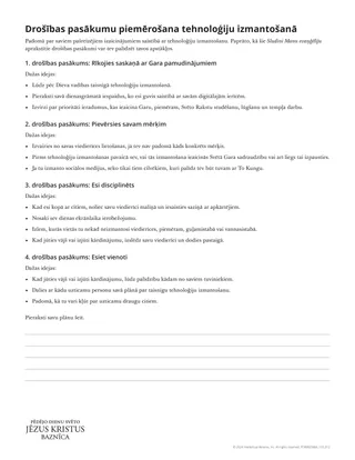 Drošības pasākumu piemērošana tehnoloģiju izmantošanā