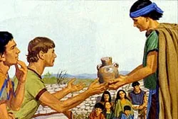 Jesus blessed the wine