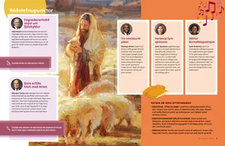 Page PDF with painting of Christ with sheep