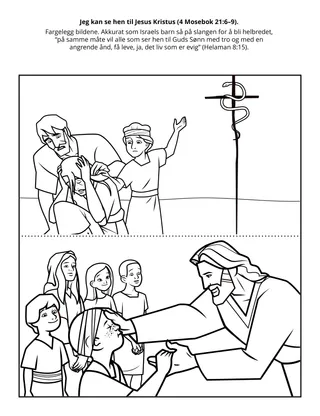 Aktivitetsside for Primær: Jeg kan se hen til Jesus Kristus