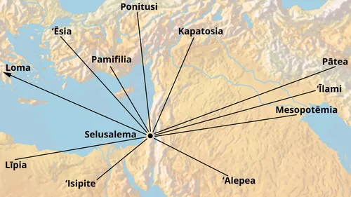Ngaahi fonua ʻo e kakai ʻoku fakamatalaʻi ʻi he Penitekosí