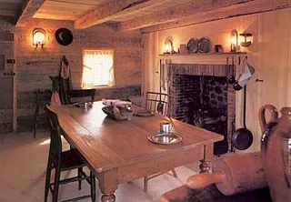 The Smith family often gathered near the fireplace