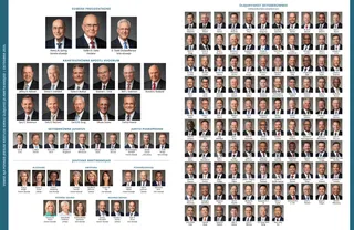 Tabel, millele on märgitud Kiriku juhid.