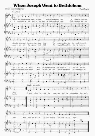 Music, When Joseph Went to Bethlehem