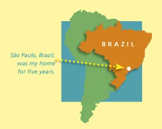 map of South America