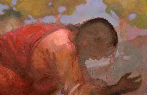 illustration of the Savior praying in Gethsemane