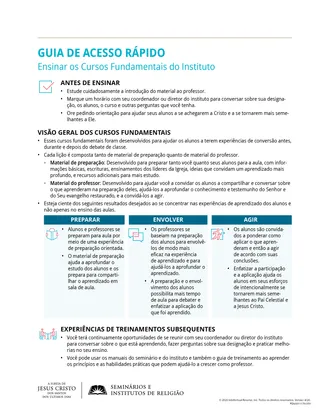 handout, GUIA DE ACESSO RÁPIDO