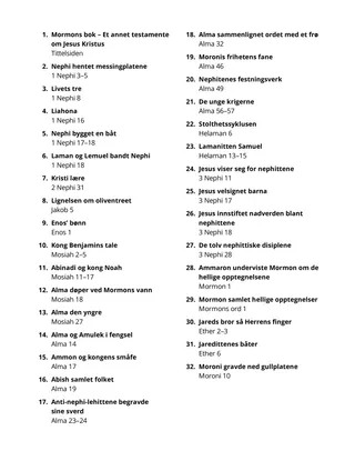 Table of Contents coloring page