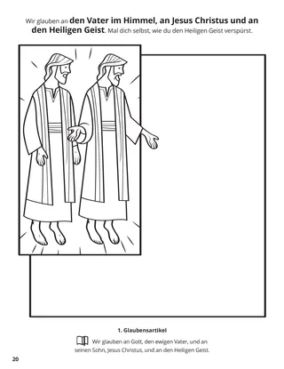 First Article of Faith coloring page