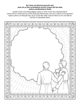 Seite mit der Aktivität für Kinder