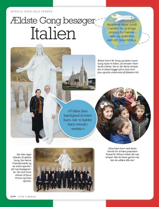 Elder Gong Visits Italy