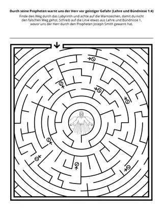 Seite mit der Aktivität für Kinder