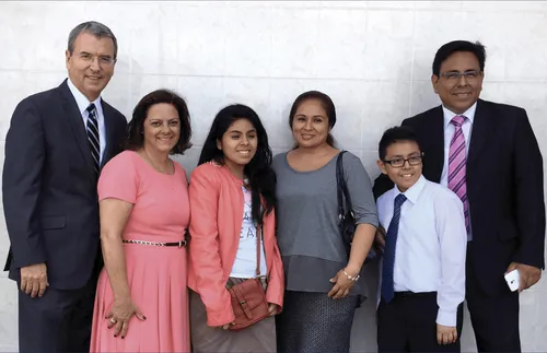 Elder Godoy with Omar’s family the Sunday they were confirmed.