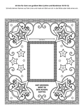 Seite mit der Aktivität für Kinder