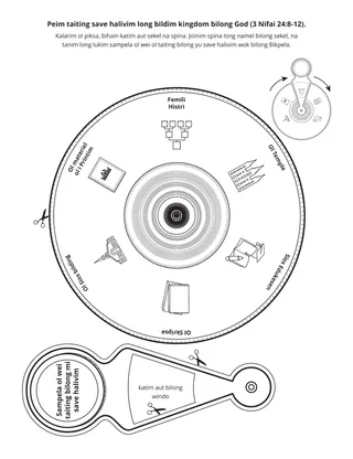 ektiviti pes: Peim taiting save bildim kindom bilong God