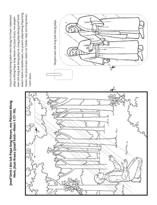 aktiviti pej: Josef Smit i bin luk Papa long Heven mo Jisas Kraes