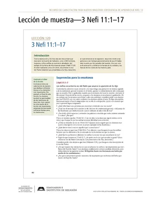 volante, lección de muestra