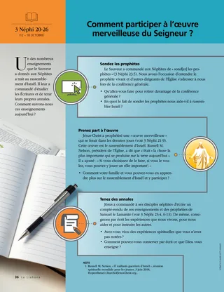 How do we participate in the Lords marvelous work