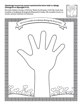 dibeji dia tshibilu bua bana