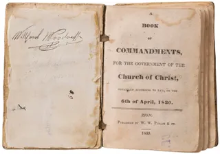 title page of the Book of Commandments