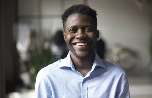 smiling young adult man