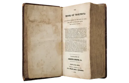early edition of Book of Mormon