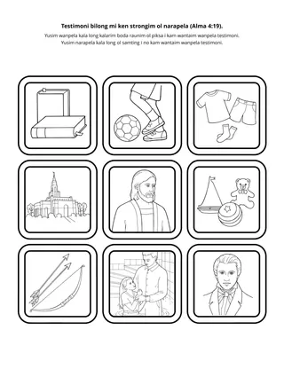 ektivit peis: Testimoni bilong mi em bai inap long strongim ol narapela 
