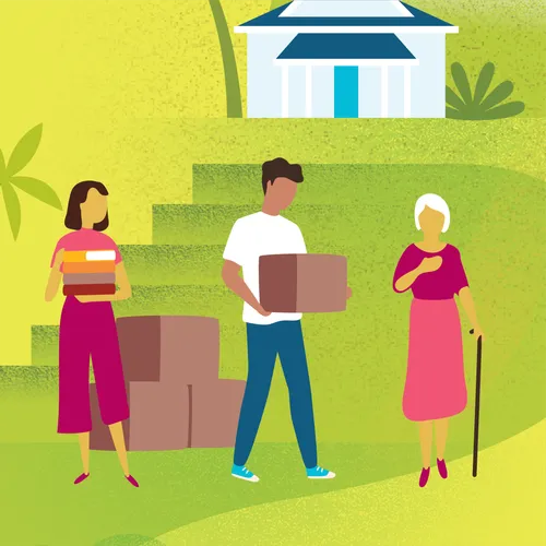 从事服务的青少年